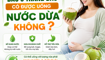 BẦU 3 THÁNG ĐẦU ĐƯỢC UỐNG NƯỚC DỪA KHÔNG?