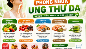 CHẾ ĐỘ ĂN PHÒNG NGỪA UNG THƯ DA HIỆU QUẢ