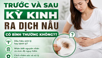 TRƯỚC VÀ SAU KỲ KINH RA DỊCH NÂU CÓ BÌNH THƯỜNG KHÔNG?