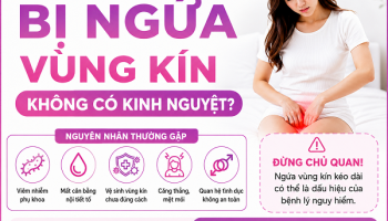 Bị ngứa vùng kín không có kinh nguyệt? Hỏi đáp cùng bác sĩ Phụ sản