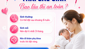 Sau sinh bao lâu có thể đặt vòng tránh thai? Câu trả lời của bác sĩ
